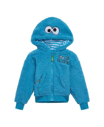 Мужской флисовый худи на молнии Sesame Street для малышей (12 месяцев - 7-8