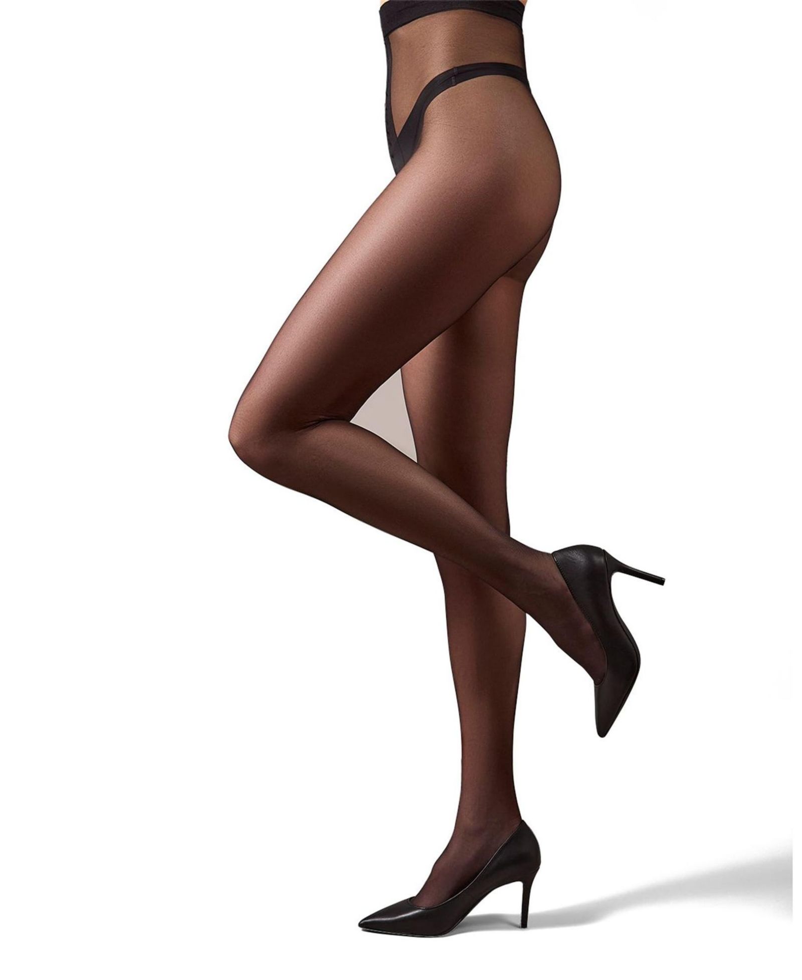 MeMoi Women's Crystal Sheer Non-Control Top Pantyhose MM-209