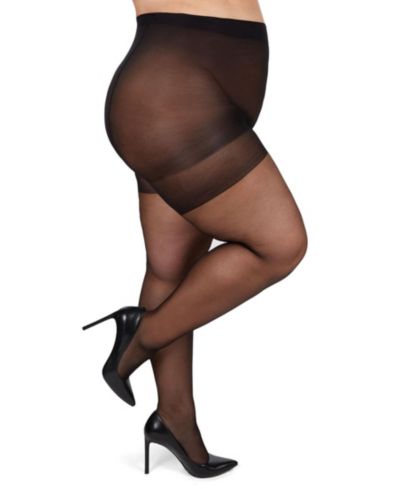 Пантихозы MeMoi Plus Size Curvy Silky Sheer Control Top MM-2210