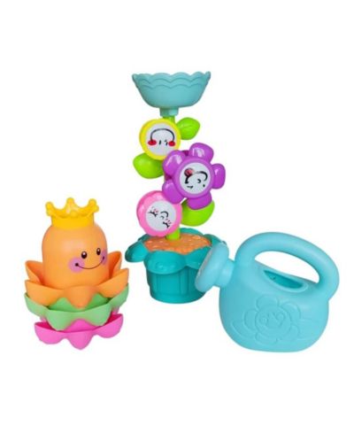 Игрушки для купания Sperric Toddler 3 Pieces Flower Waterfalls Waterwheel с присоской 1-3