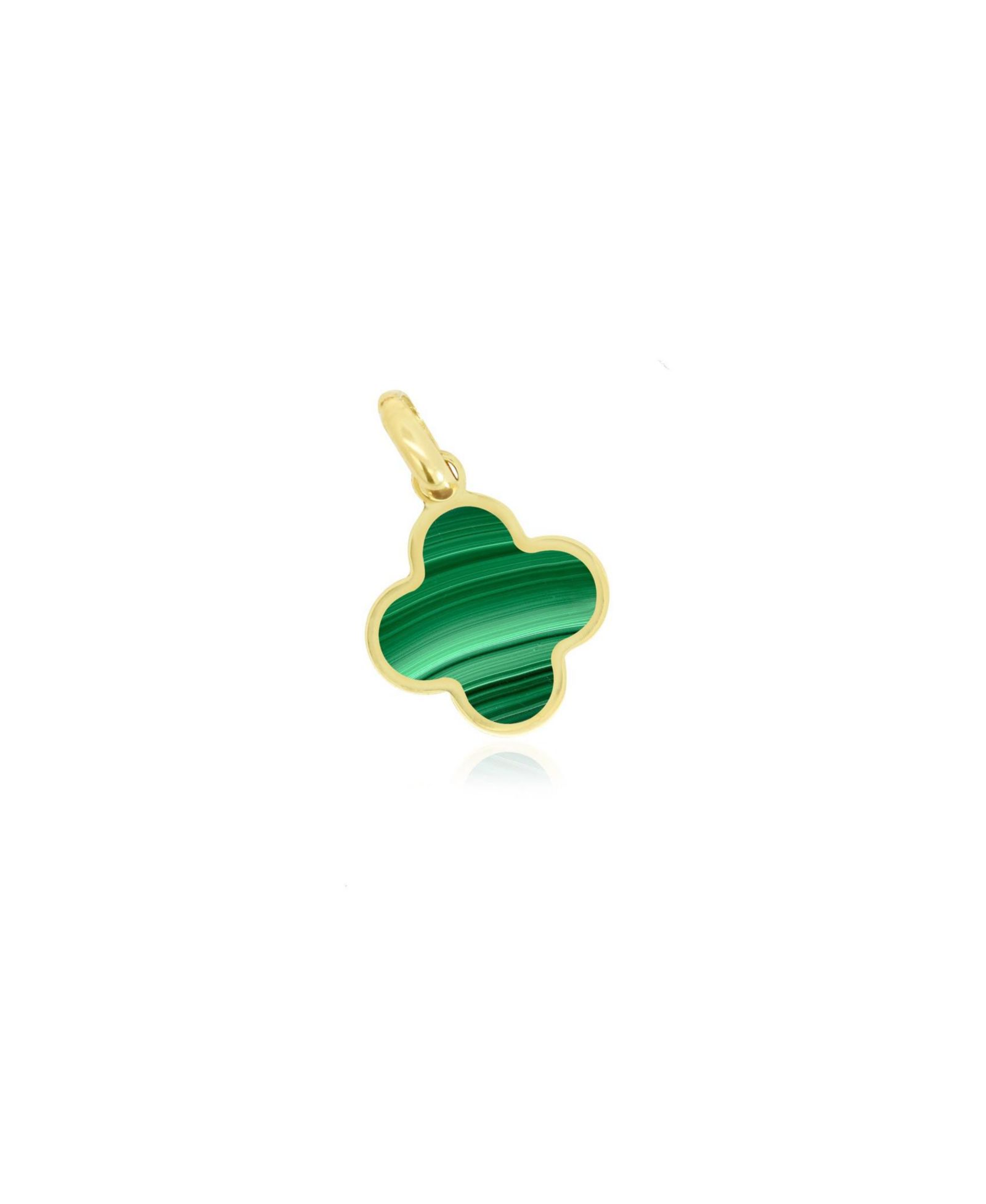 The Lovery Подвеска Malachite Clover Charm - 10 millimeters