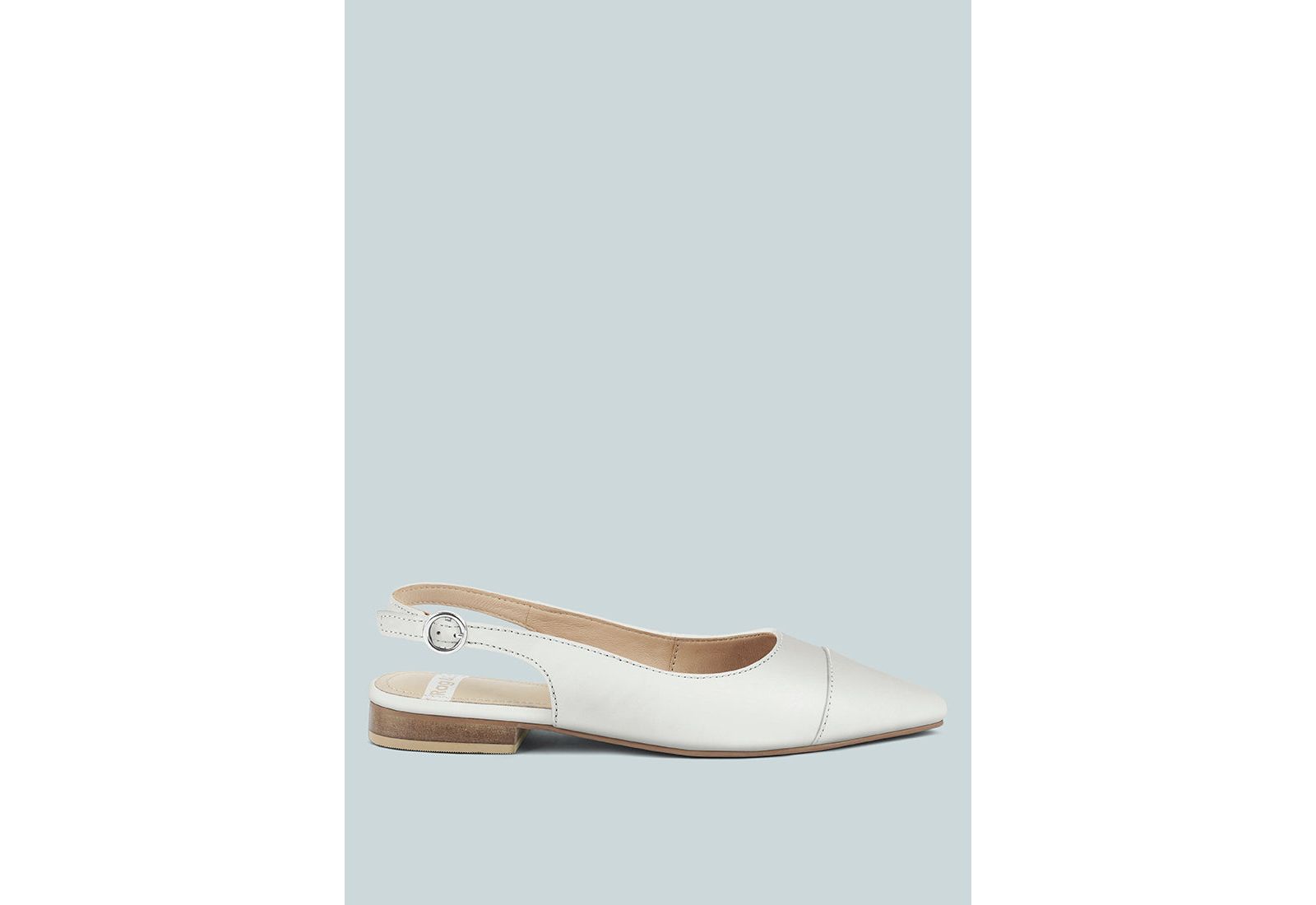 Rag and Co Womens Uwaha Genuine Leather and Real Suede Slingback Flats