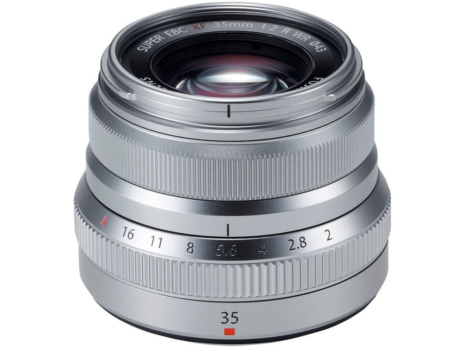 Fujifilm XF 35mm f/2 R WR Lens, Silver