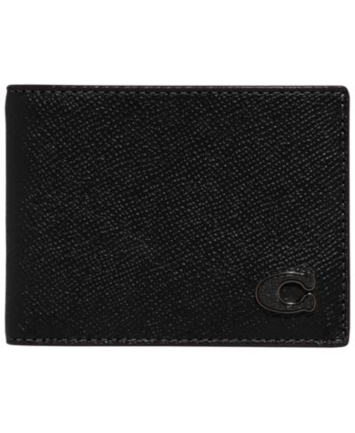 COACH Men's Leather Slim Billfold Wallet