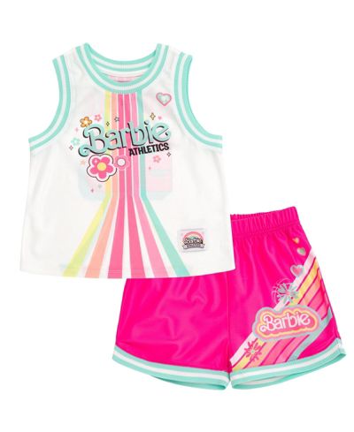 Barbie комплект из спортивной майки и шорт для малышей