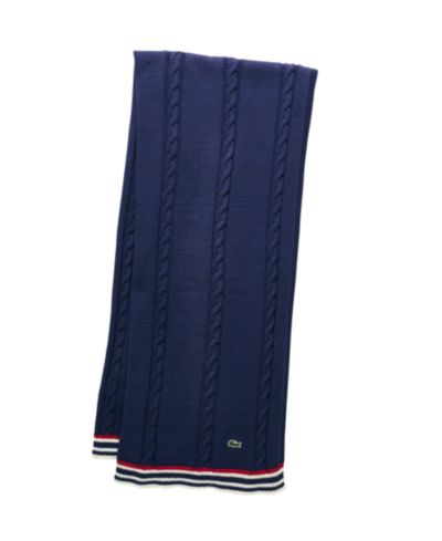 Lacoste Home хлопковый плед с узором в рубчик 50" x 70"