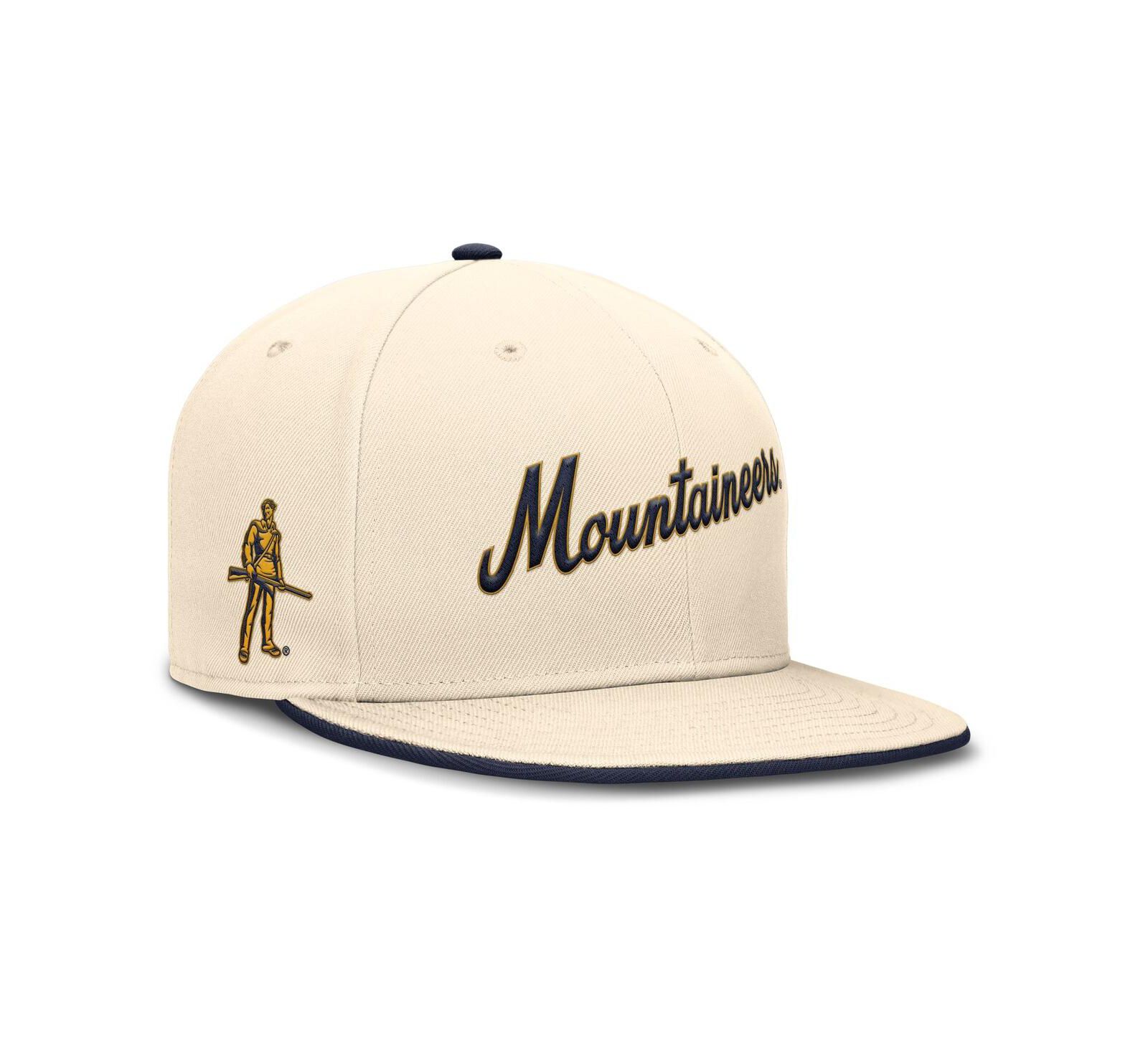 Мужская кепка Nike Primetime True Performance Fitted с логотипом West Virginia Mountaineers
