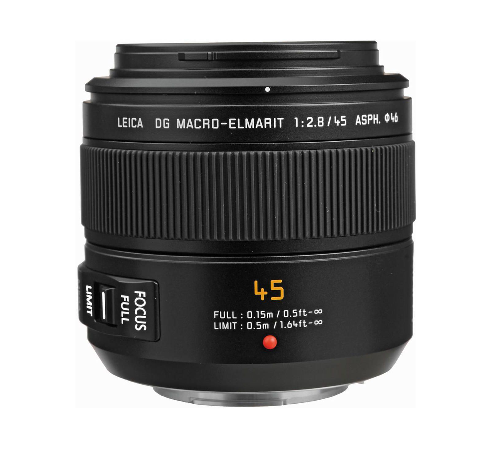 Panasonic Lumix G Leica DG Macro-Elmarit 45mm f/2.8 Optical Image Stabilization Lens for Micro Four Thirds