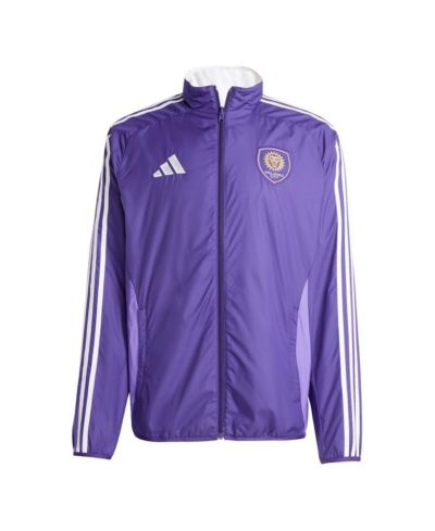 Adidas Men's Purple/White Orlando City SC 2025 Anthem Reversible Full-Zip Jacket