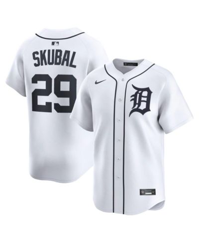 Nike Men's Tarik Skubal White Detroit Tigers Home Limited Player Jersey