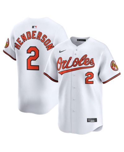 Nike Мужская джерси Gunnar Henderson White Baltimore Orioles Home Limited Player
