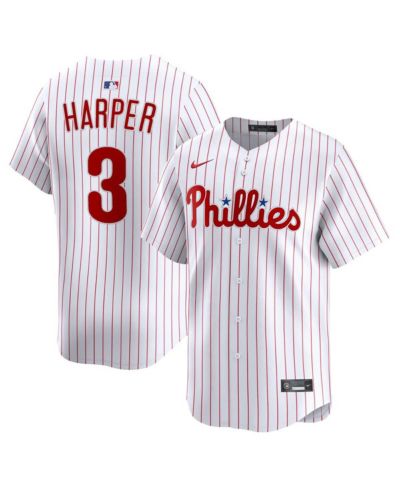 Nike Men's Bryce Harper White Philadelphia Phillies Home Limited Player Jersey
