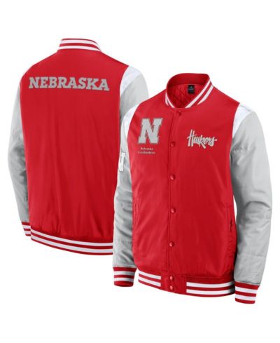 Fanatics Мужская куртка Nebraska Huskers Elements Elite на кнопках, алая