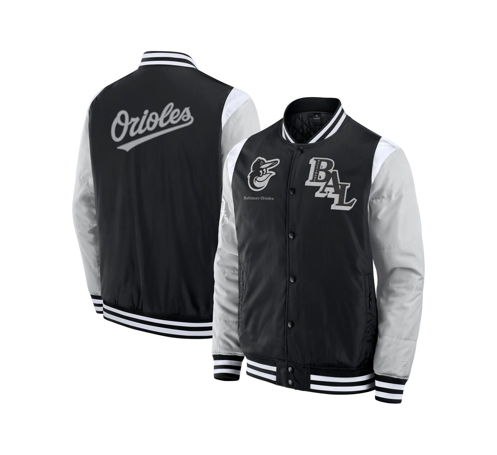 Fanatics Men's Black Baltimore Orioles Elements Elite Full-Snap Jacket
