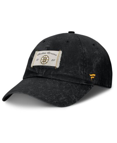 Fanatics Women's Black Boston Bruins Heritage Away Game Adjustable Hat