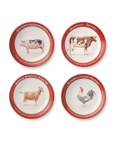 Набор суповых тарелок Certified International Vintage Farm, 4 шт.