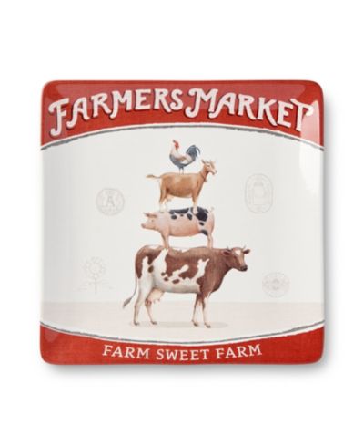 Certified International Vintage Farm Square Platter
