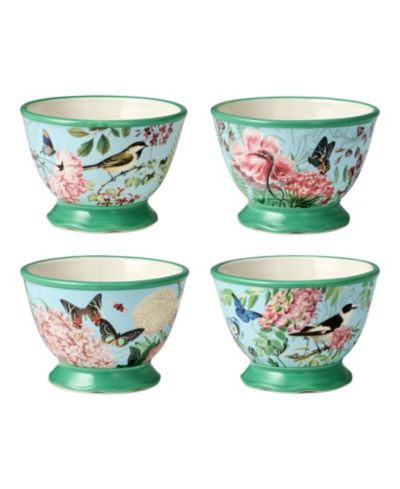 Certified International Flora набор из 4 мисок для мороженого