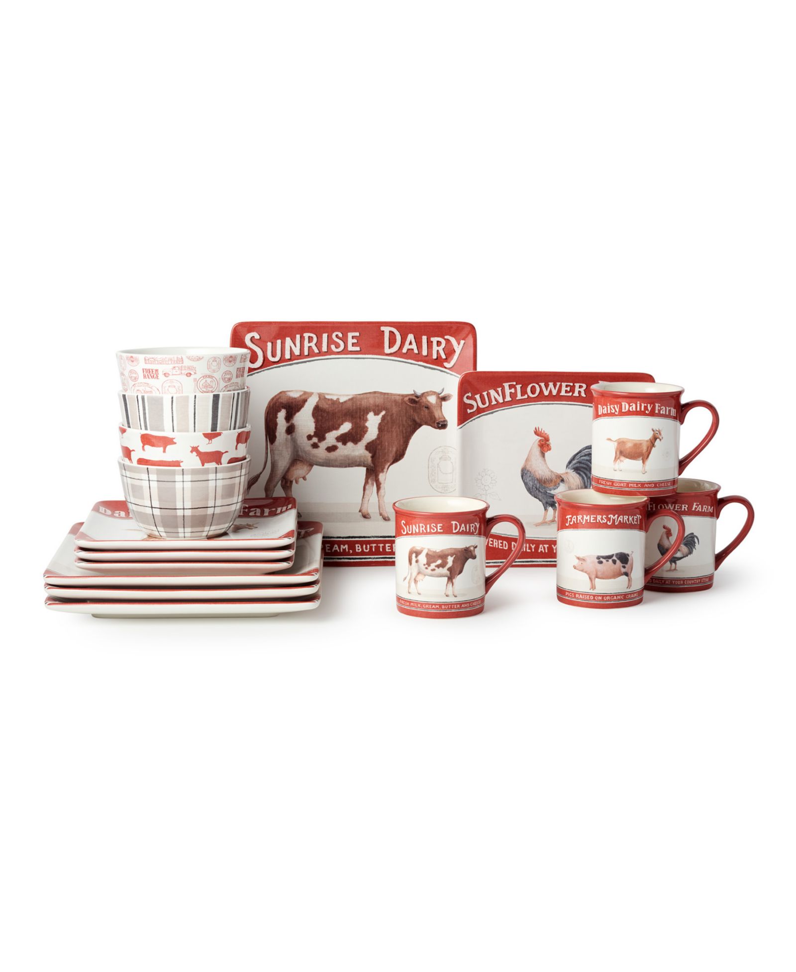 Набор столовой Certified International Vintage Farm 16-Pc. Service for 4