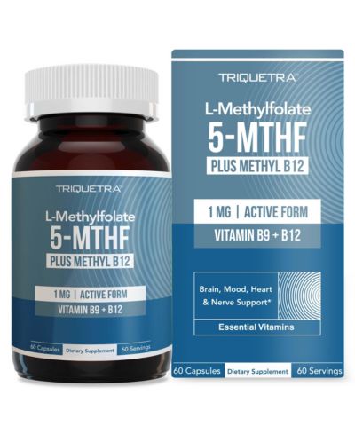 L-Methylfolate (1 mg) Plus Methyl B12 Capsules Supplement