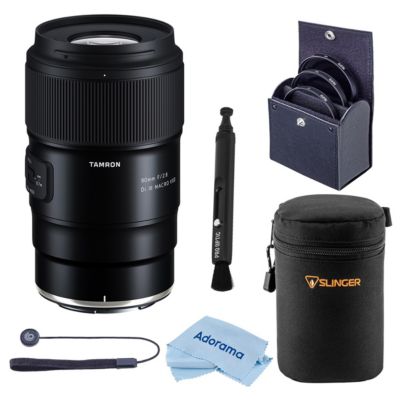 Tamron 90mm f/2.8 Di III VXD Macro Lens for Sony E, Bundle