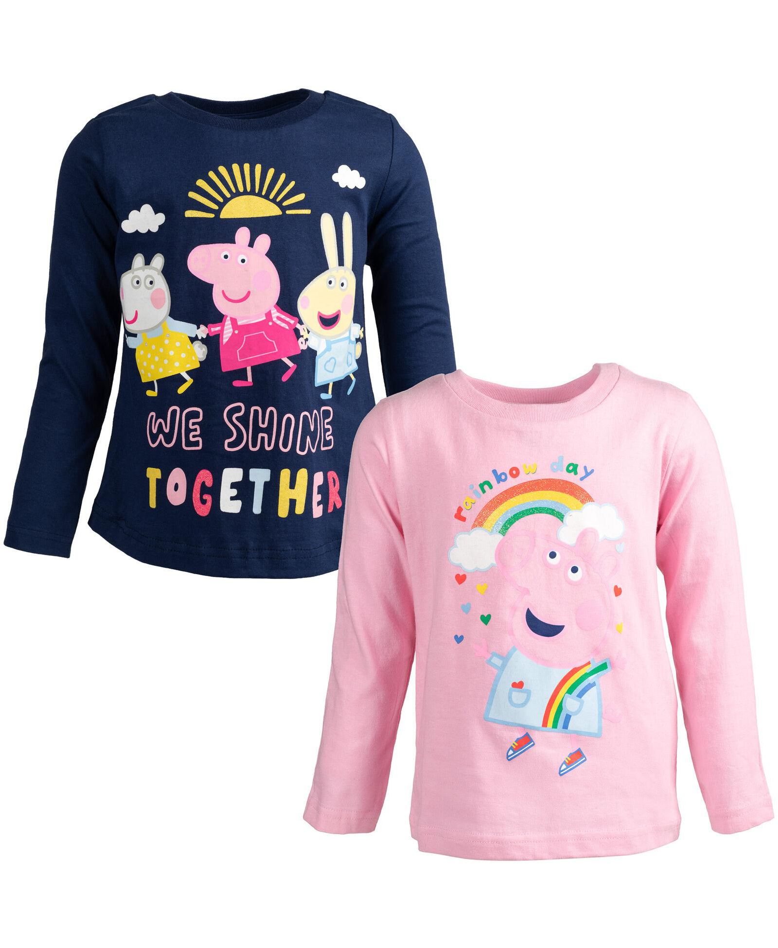 Peppa Pig Футболки для девочек, набор из 2 шт