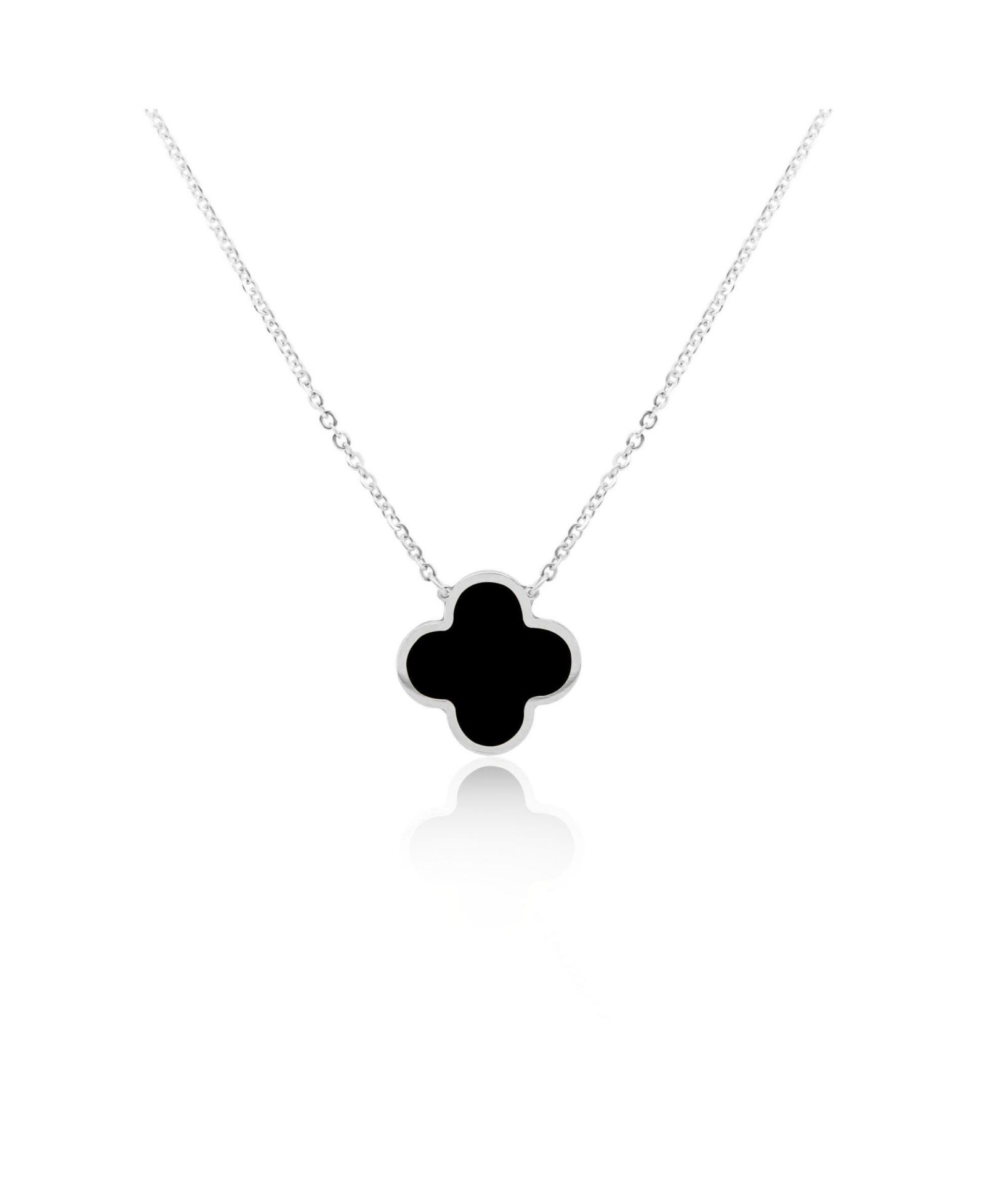 Колье The Lovery Extra Onyx Single Clover