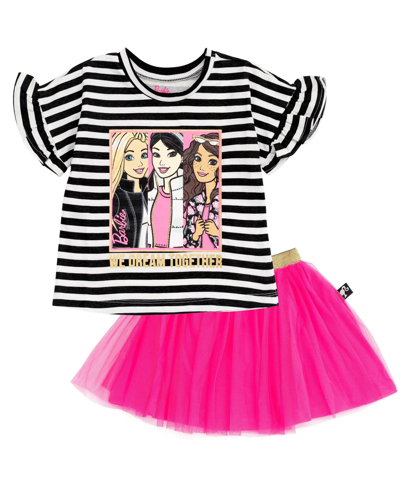 Barbie Футболка и сетчатая пачка для девочек