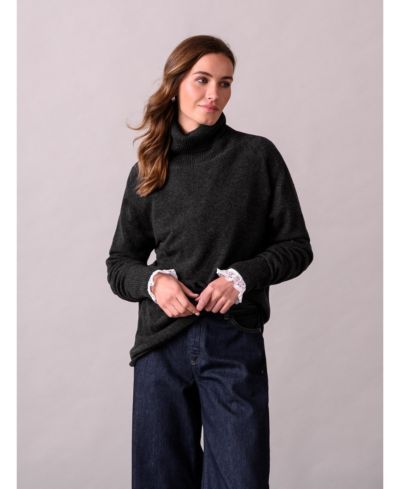 Celtic & Co. Женский шерстяной свитер Geelong Wool Slouch Turtleneck