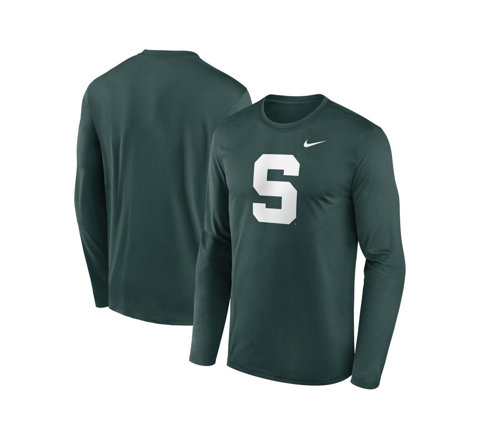Nike Men's Green Michigan State Spartans Prime TimeAlternate Logo Legend Long Sleeve T-Shirt