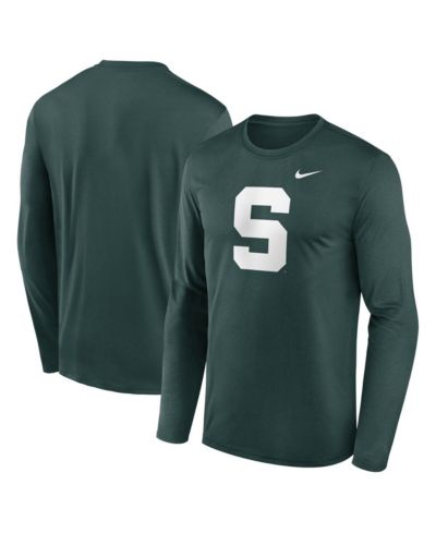 Nike Men's Green Michigan State Spartans Prime TimeAlternate Logo Legend Long Sleeve T-Shirt