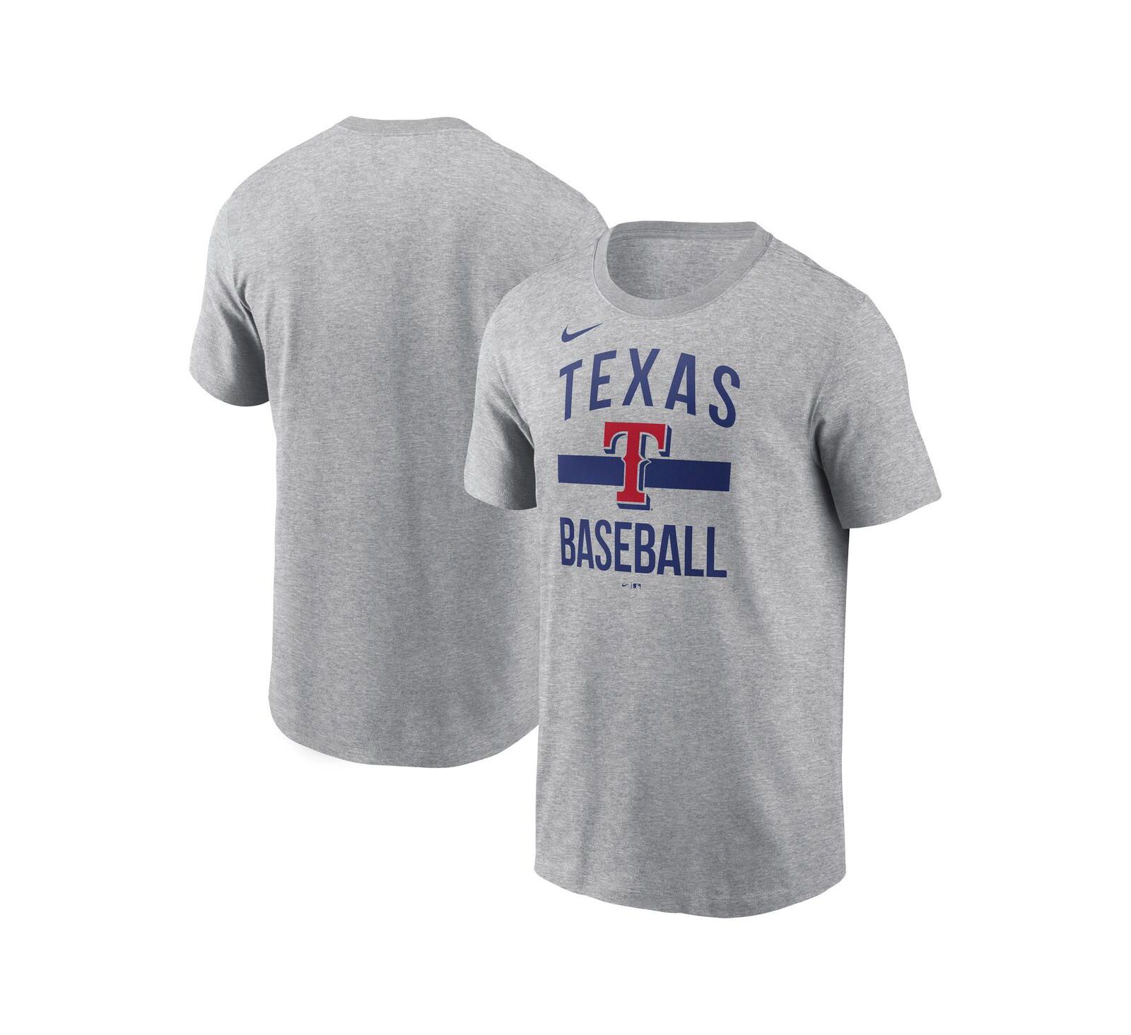 Nike Men's Heather Gray Texas Rangers Arched T-Shirt