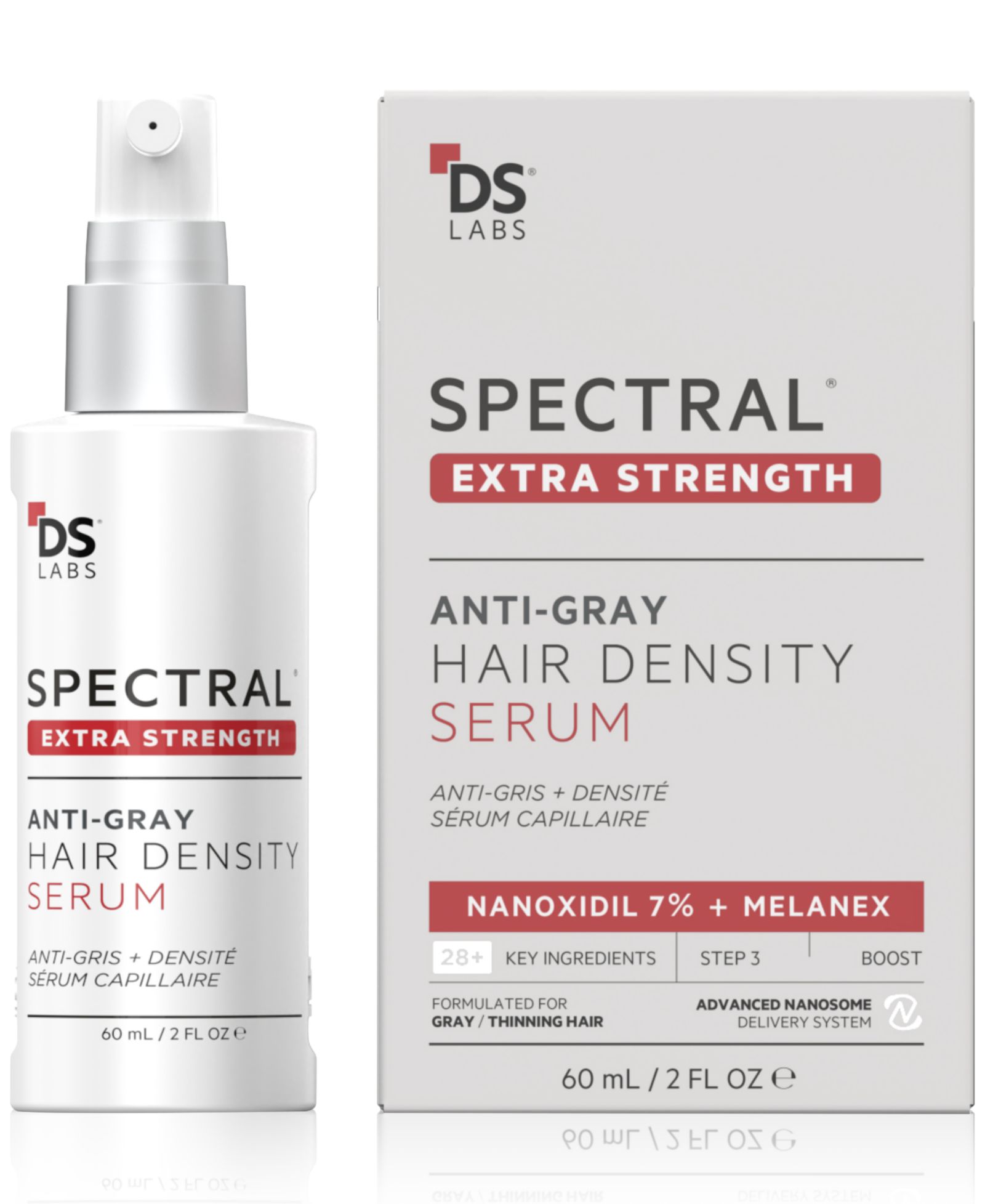 Сыворотка для густоты волос DS Laboratories Spectral.DNC-S Extra Strength Anti-Gray, 2 oz.