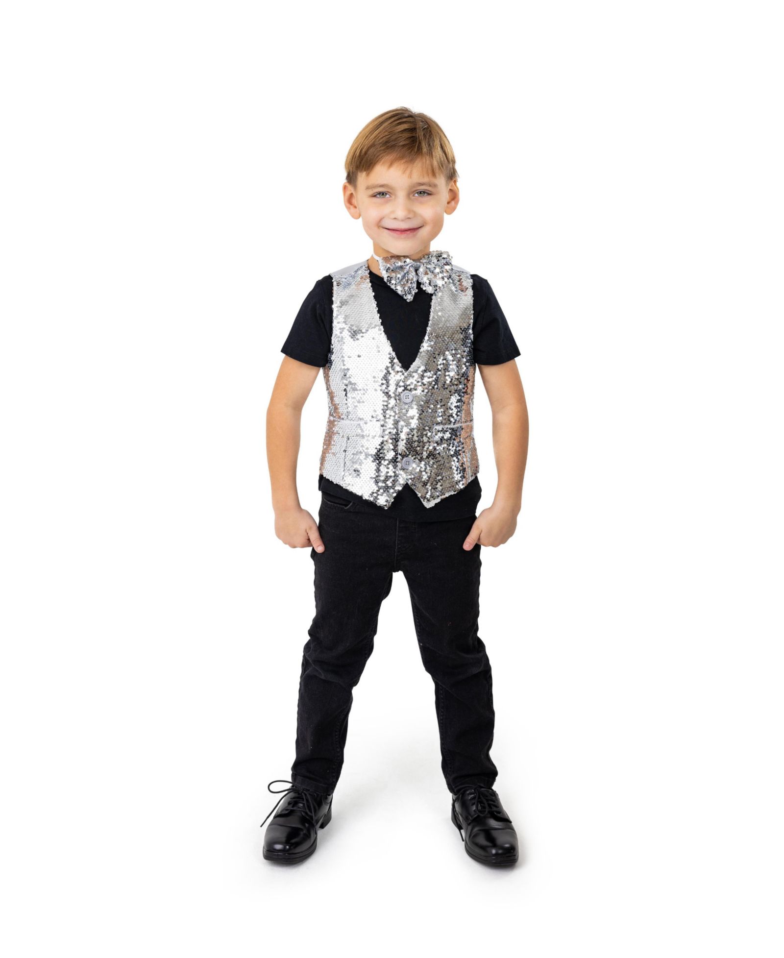 Жилет с бабочкой Dress Up America Sequin, для мальчиков и девочек