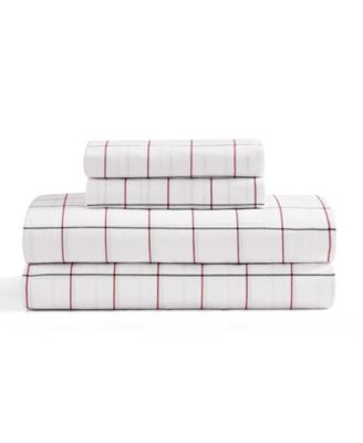 Комплект из 3 простыней Tommy Hilfiger, хлопок перкаль, 200-Thread Count, Twin