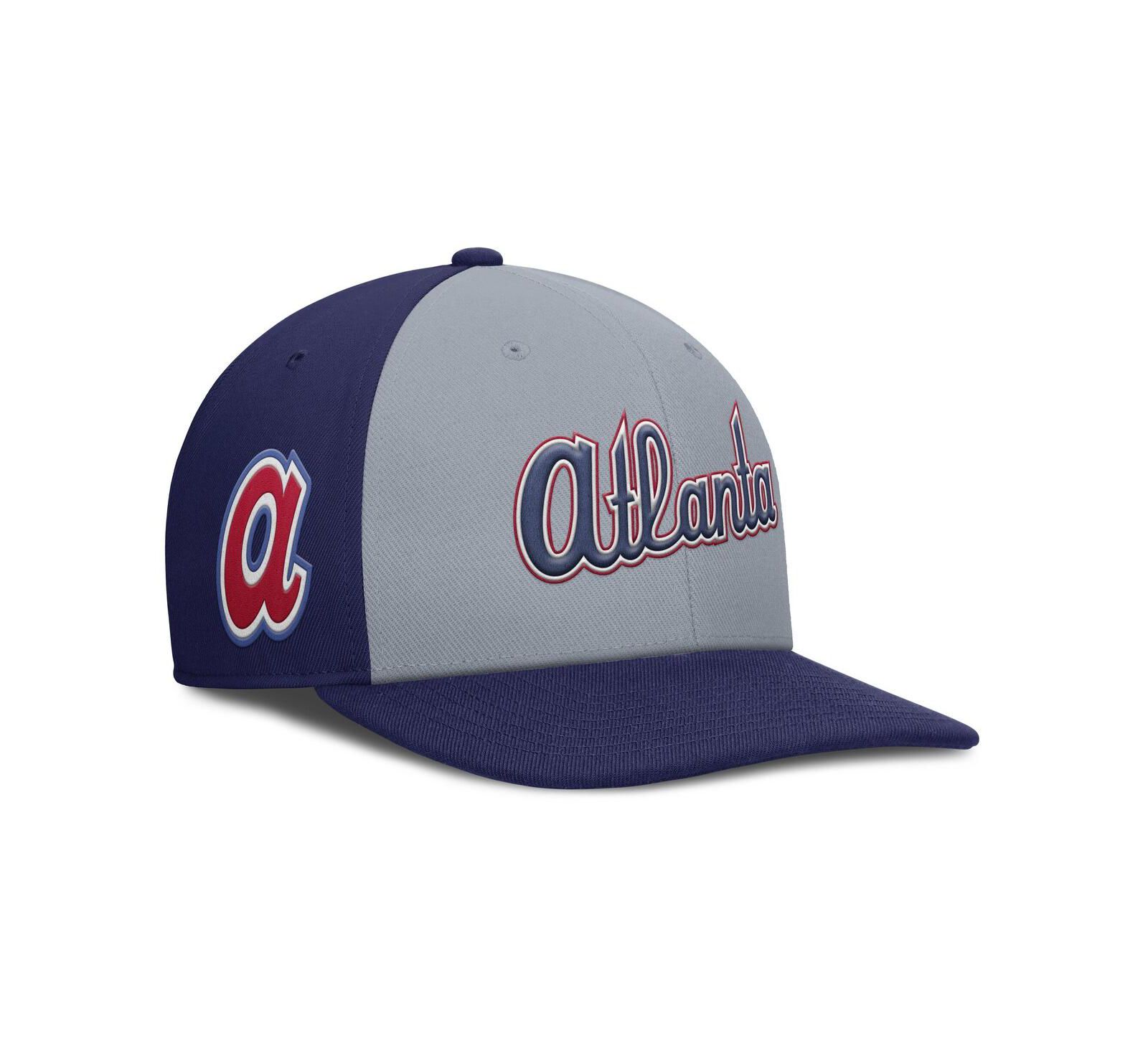 Nike Мужская серая кепка Atlanta Braves Pro Performance Snapback