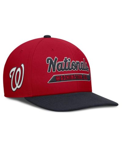 Nike Мужская кепка snapback Washington Nationals Pro Performance, красная/темно-синяя