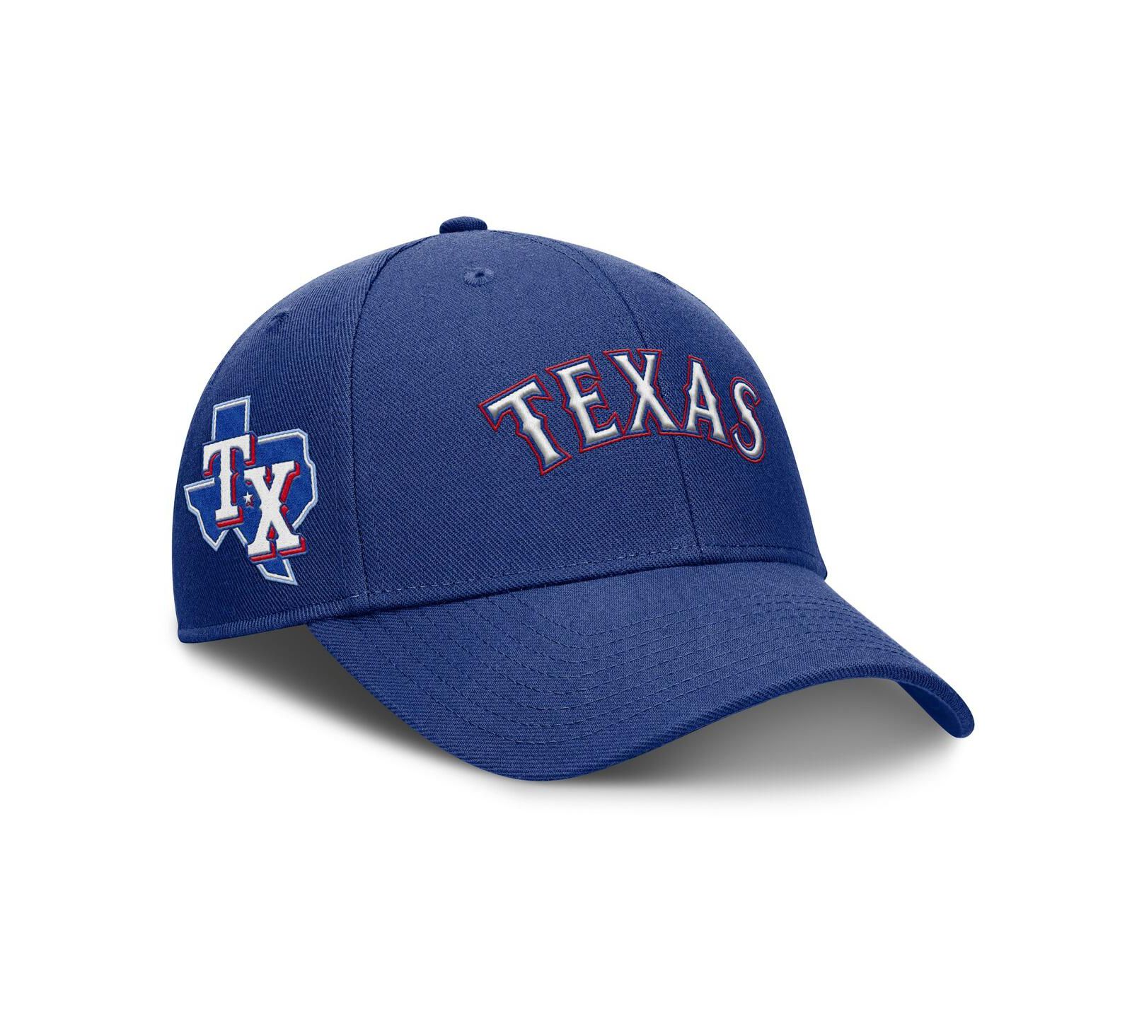 Мужская регулируемая кепка Nike Royal Texas Rangers Rise Gaberdine
