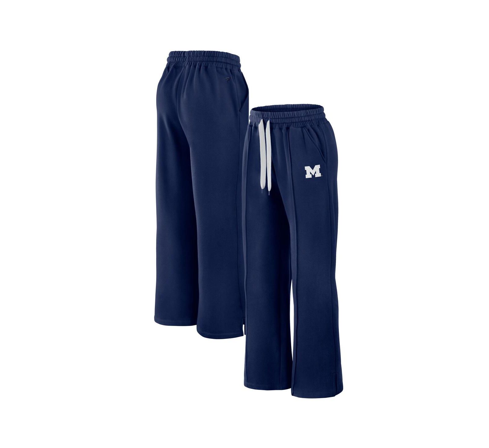 Fanatics Women's Navy Michigan Wolverines Prime Supersoft Fleece Flared Sweatpants