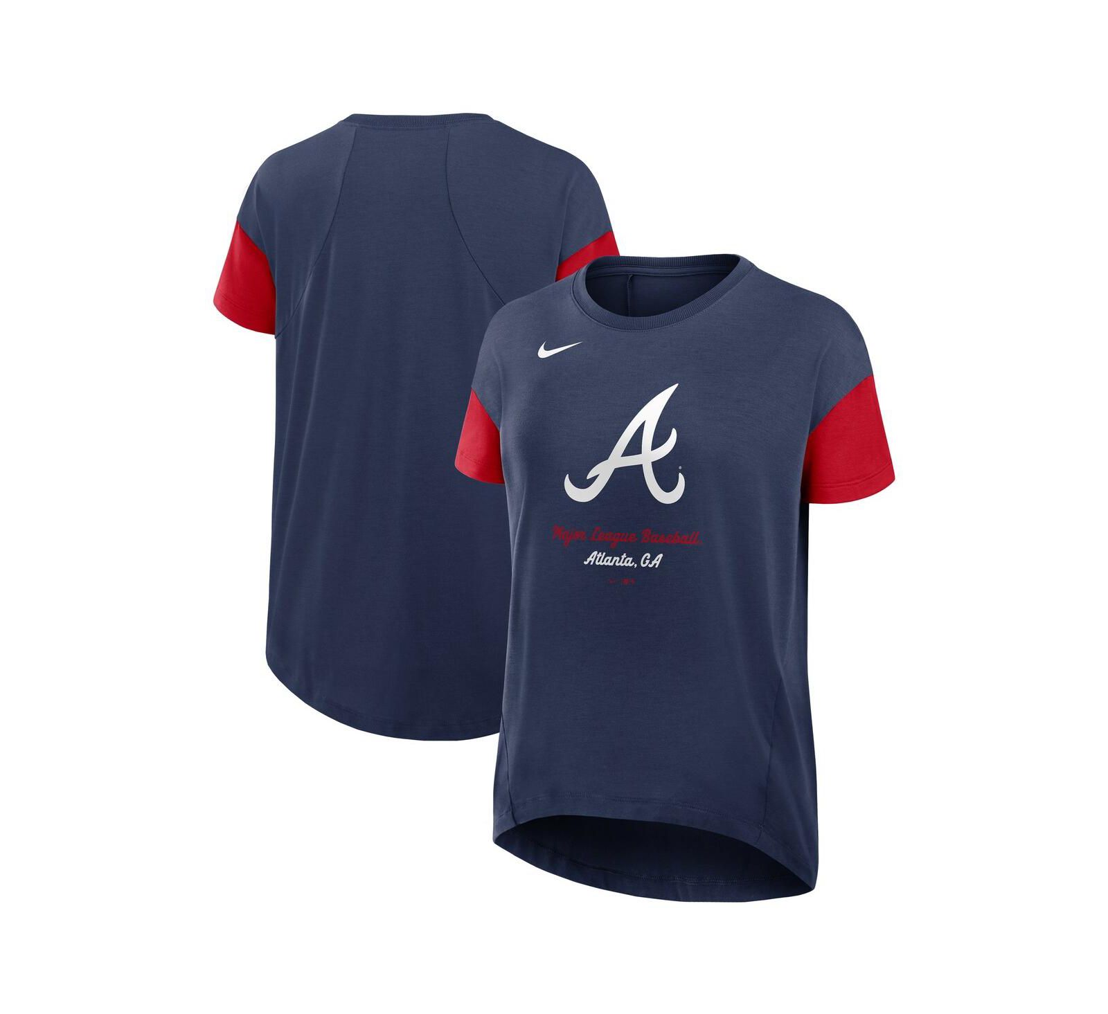Nike Women's Navy Atlanta Braves Flowy T-Shirt