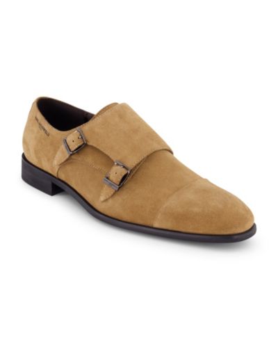 KARL LAGERFELD PARIS Men's Double Monk Cap Toe Dress Shoe