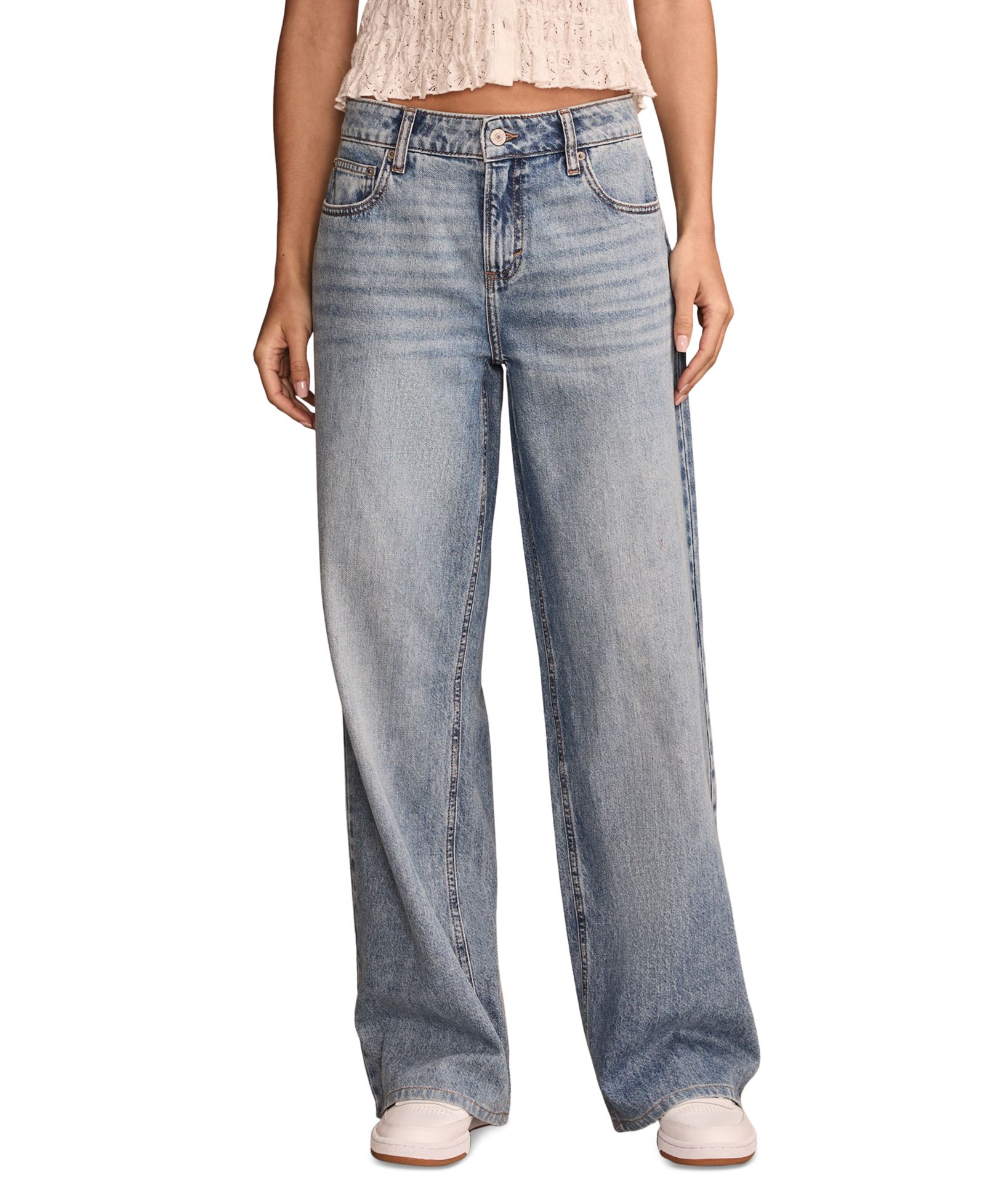 Lucky Brand Женский Baggy Wide-Leg Jeans