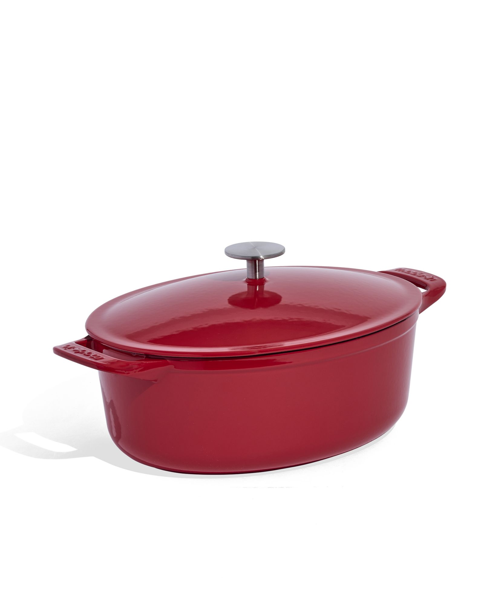 Эмалированная чугунная кастрюля Made In Oval Dutch Oven с крышкой, 7.5-Quarts