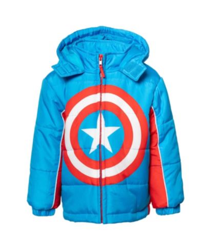 Avengers зимняя куртка-пуховик Marvel Captain America для малышей