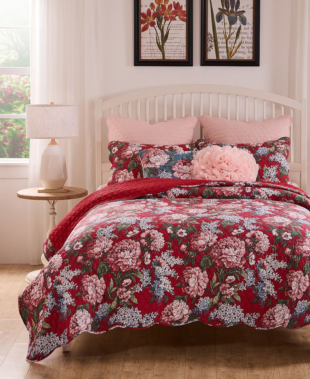 Greenland Home Fashions Millie Modern Floral Print 2-Pc. Quilt Set, Twin
