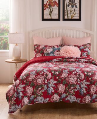 Greenland Home Fashions Millie Modern Floral Print 2-Pc. Quilt Set, Twin