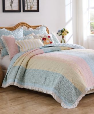 Greenland Home Fashions Ruffled Shabby Chic 3-Pc. Quilt Set, King