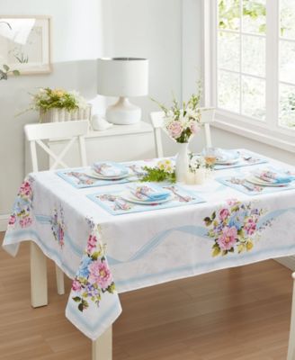 Elrene Rose Cottage Engineered Tablecloth, 52" x 52"
