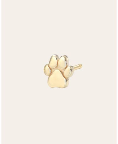 Tiny Paw Stud Earring (single)