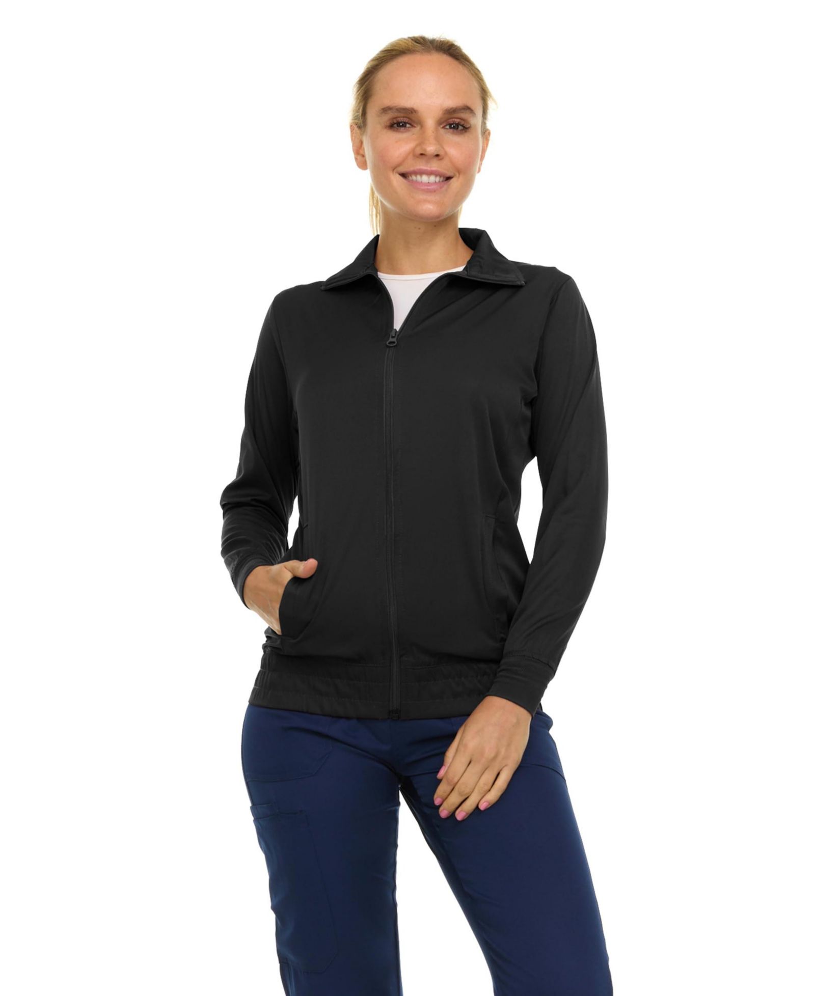Женские медицинские куртки Medichic Zip Front Nurse, Pewter